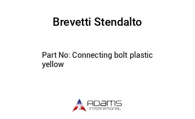 Connecting bolt plastic yellow