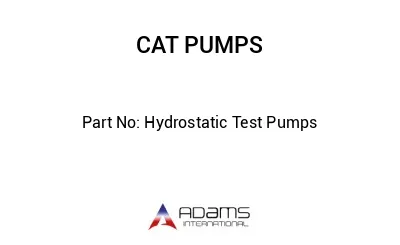 Hydrostatic Test Pumps