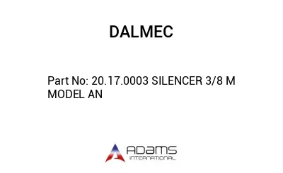 20.17.0003 SILENCER 3/8 M MODEL AN