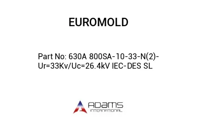 630A 800SA-10-33-N(2)- Ur=33Kv/Uc=26.4kV IEC-DES SL