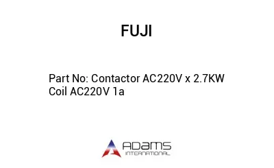 Contactor AC220V x 2.7KW  Coil AC220V 1a