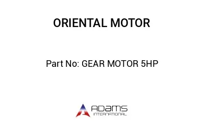 GEAR MOTOR 5HP