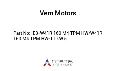 IE3-W41R 160 M4 TPM HW/W41R 160 M4 TPM HW-11 kW 5