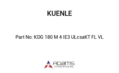 KDG 180 M 4 IE3 ULcsaKT FL VL