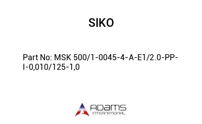 MSK 500/1-0045-4-A-E1/2.0-PP-I-0,010/125-1,0