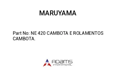 NE 420 CAMBOTA E ROLAMENTOS CAMBOTA.