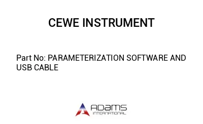 PARAMETERIZATION SOFTWARE AND USB CABLE