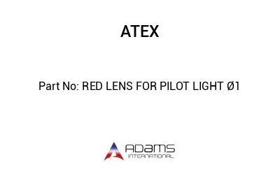 RED LENS FOR PILOT LIGHT Ø1