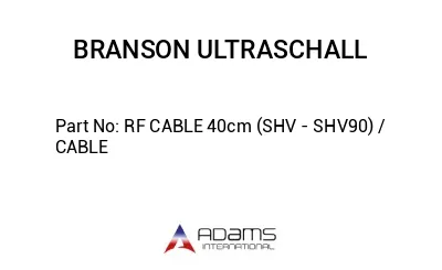 RF CABLE 40cm (SHV - SHV90) / CABLE