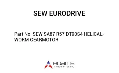 SEW SA87 R57 DT90S4 HELICAL-WORM GEARMOTOR