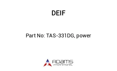 TAS-331DG, power