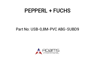 USB-0,8M-PVC ABG-SUBD9